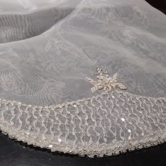 NEW! CLEARANCE! Formal/Bridal Wrap/Scarf 84 inches - Picture 3 of 3